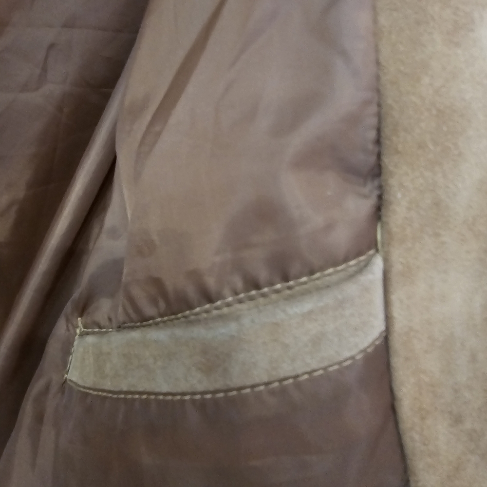 Men's Traditional Cowboy Western Leather Jacket coat With Fringe Bone and Beads - Picture 5 of 5